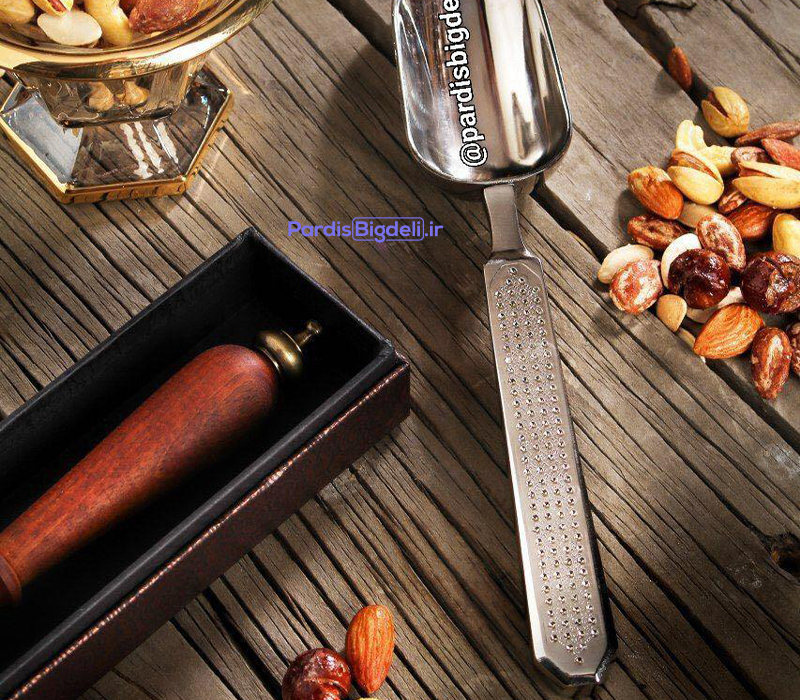 قاشق آجیل نقره ای ریور اصل ایتالیا